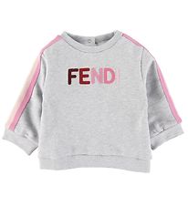 Fendi Sweatshirt - Grå/Rosa Fendi Sweatshirt - Grå/Rosa