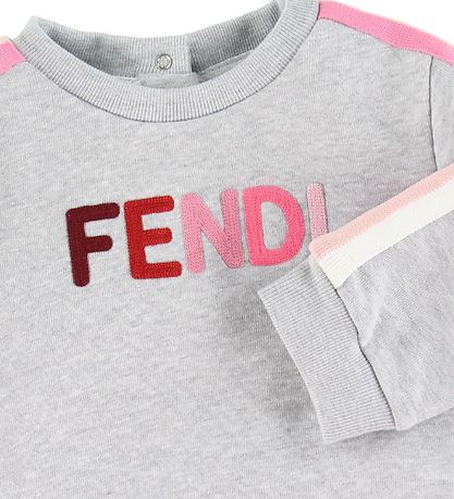 Fendi Sweatshirt - Grå/Rosa Fendi Sweatshirt - Grå/Rosa