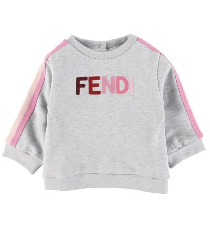 Fendi Sweatshirt - Grå/Rosa Fendi Sweatshirt - Grå/Rosa