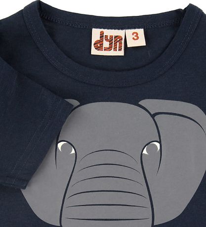 DYR-Cph T-shirt - Dyrprimate - Navy m. Elefant
