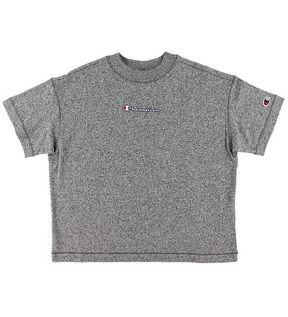 Champion Fashion T-Shirt - Gråmeleret m. Logo