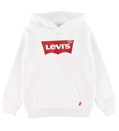 Levis Hættetrøje - Batwing - Hvid m. Logo Levis Hættetrøje - Batwing - Hvid m. Logo