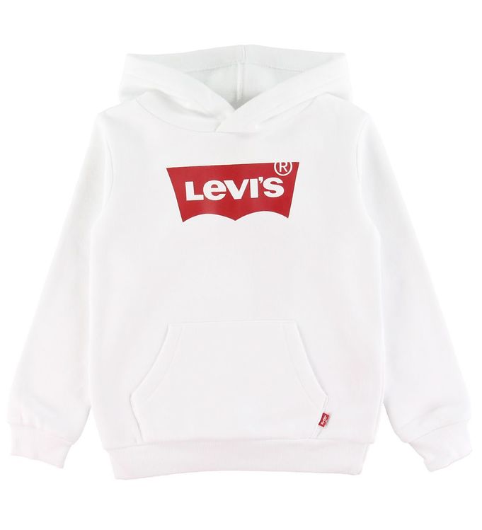 Levis Hættetrøje - Batwing - Hvid m. Logo