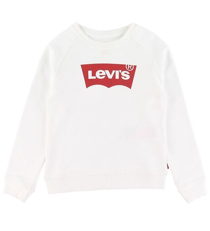 Levis Sweatshirt - Batwing - Hvid m. Logo Levis Sweatshirt - Batwing - Hvid m. Logo