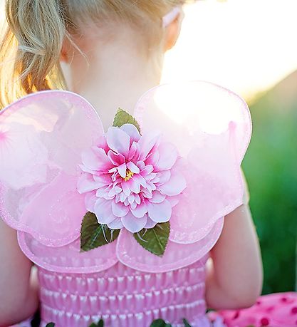 Great Pretenders Udklædning - Fe - Blooms Deluxe - Mørk Rosa