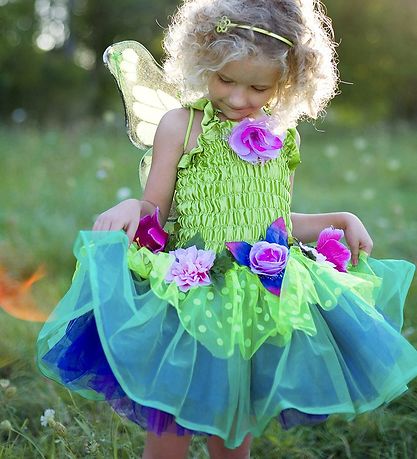 Great Pretenders Udklædning - Fe - Blooms Deluxe - Grøn/Lilla Great Pretenders Udklædning - Fe - Blooms Deluxe - Grøn/Lilla