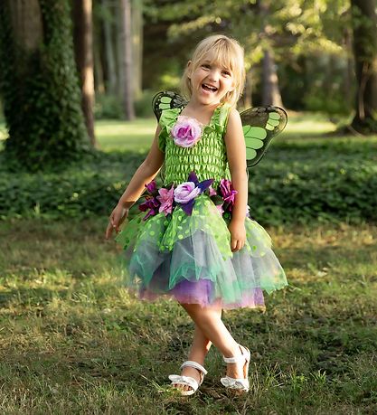 Great Pretenders Udklædning - Fe - Blooms Deluxe - Grøn/Lilla Great Pretenders Udklædning - Fe - Blooms Deluxe - Grøn/Lilla