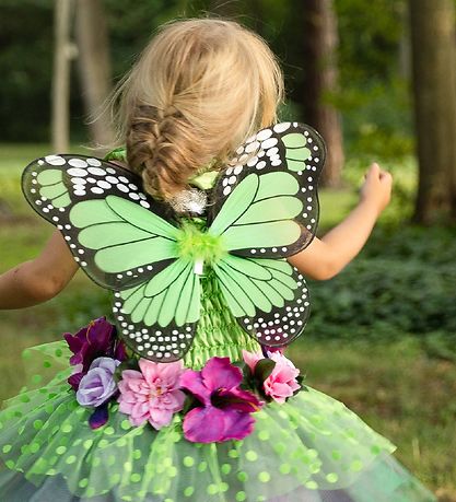 Great Pretenders Udklædning - Fe - Blooms Deluxe - Grøn/Lilla Great Pretenders Udklædning - Fe - Blooms Deluxe - Grøn/Lilla