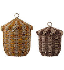Bloomingville Kurve m. Låg - 2-stk - Cikkeline - Multifarvet