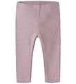 Name It Leggings - Rib - Mauve Shadows