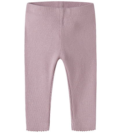 Name It Leggings - Rib - Mauve Shadows