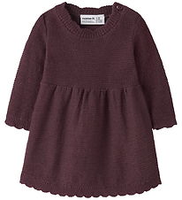 Name It Kjole - Strik - Catawba Grape/Tone In Tone Lurex