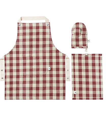 Ferm Living Køkkensæt - 3-dele - Cinnamon/Grey Green