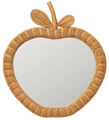 Ferm Living Spejl m. Flettet Ramme - Apple - Natural