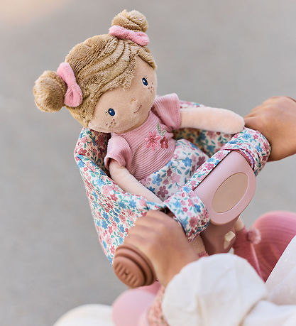 Little Dutch Cykelstol Til Dukke - Rosa m. Blomster