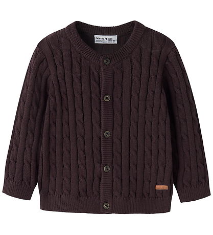 Name It Cardigan - Strik - NmmRaffat - Chocolate Plum