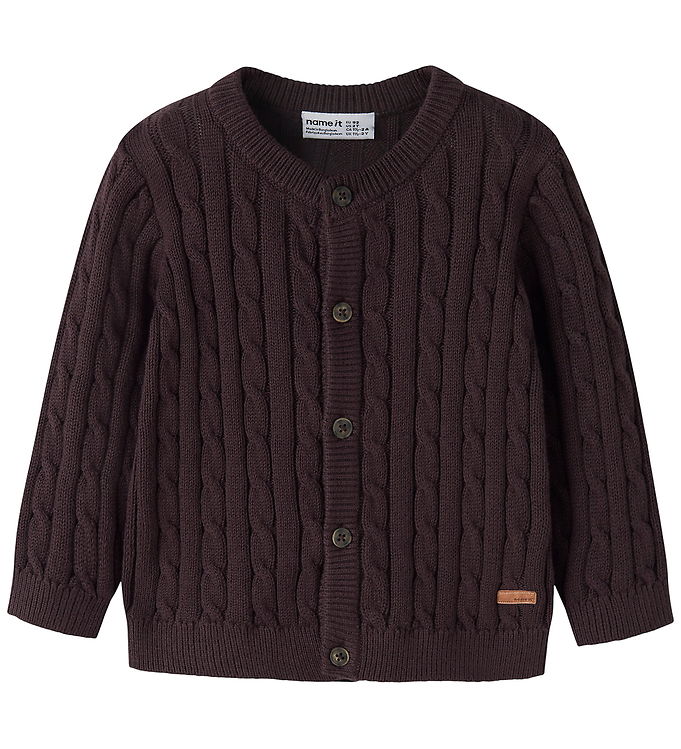 Name It Cardigan - Strik - NmmRaffat - Chocolate Plum