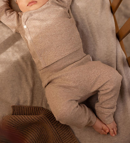 Noppies Bukser - Rib - Naura - Taupe Melange