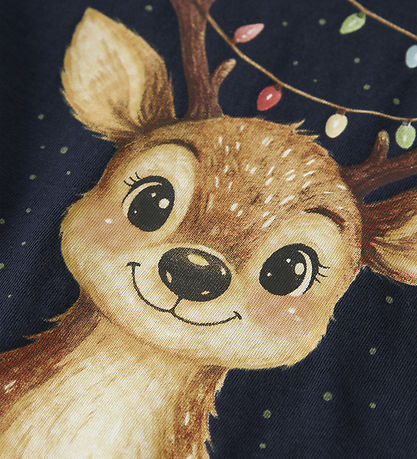 Name It Bluse - NmfVosmas - Navy Blazer/Reindeer Lights