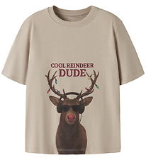 Name It T-shirt - NkmVosmas - Island Fossil/Reindeer