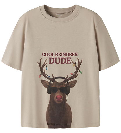 Name It T-shirt - NkmVosmas - Island Fossil/Reindeer