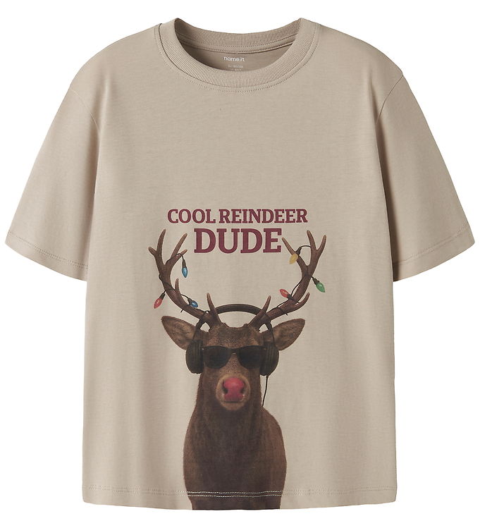 Name It T-shirt - NkmVosmas - Island Fossil/Reindeer