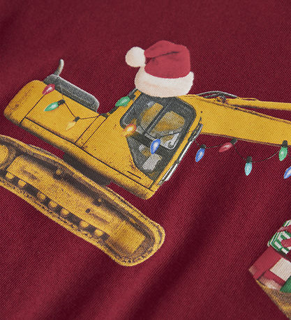 Name It Bluse - NmmVosmas - Red Dahlia/Excavator