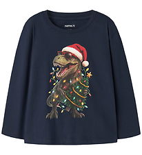 Name It Bluse - NmmVosmas - Navy Blazer/Dinosaur