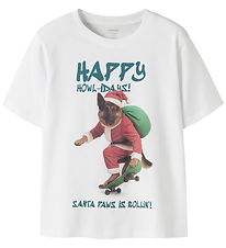 Name It T-shirt - NkmVosmas - Bright White/Dog Skater