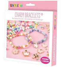 Playbox Kreasæt - Armbånd m. charms - 6 stk