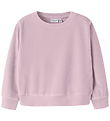 Name It Bluse - Fløjsvelour - Cropped - NmfVeloa - Mauve Shadows