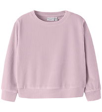 Name It Bluse - Fløjsvelour - Cropped - NmfVeloa - Mauve Shadows