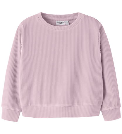 Name It Bluse - Fløjsvelour - Cropped - NmfVeloa - Mauve Shadows