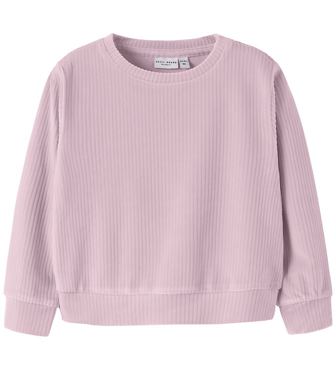 Name It Bluse - Fløjsvelour - Cropped - NmfVeloa - Mauve Shadows