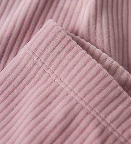 Name It Leggings - Fløjlsvelour - NmfVeloa - Mauve Shadows