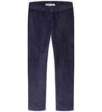 Name It Leggings - Fløjlsvelour - NmfVeloa - Evening Blue