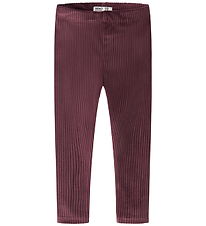 Name It Leggings - Fløjlsvelour - NmfVeloa - Catawba Grape