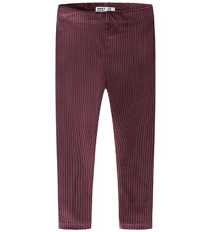 Name It Leggings - Fløjlsvelour - NmfVeloa - Catawba Grape