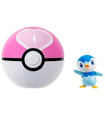 Pokémon Figur - Clip 'N' GO - Piplup m. Love Ball