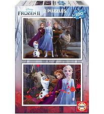 Educa Puslespil - 2x100 Brikker - Frozen 2