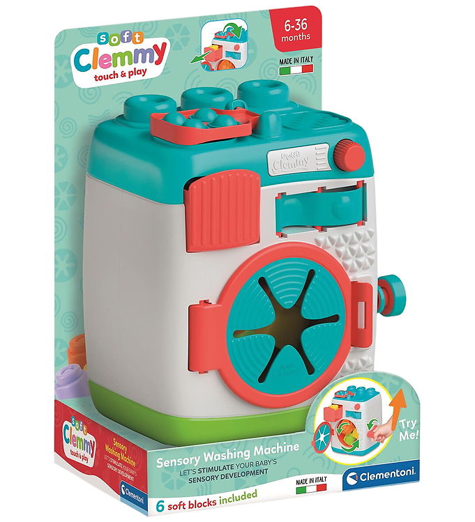 Clemmy Aktivitetslegetøj - Sensory Washing Machine