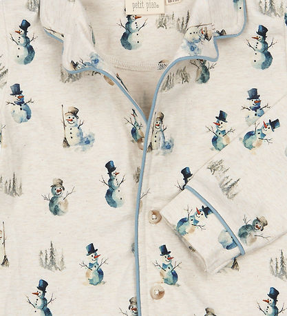Petit Piao Pyjamas - PpBlizz - Eggnog Melange Snowman
