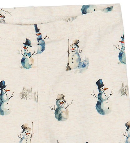 Petit Piao Leggings - PpBlizz - Eggnog Melange Snowman
