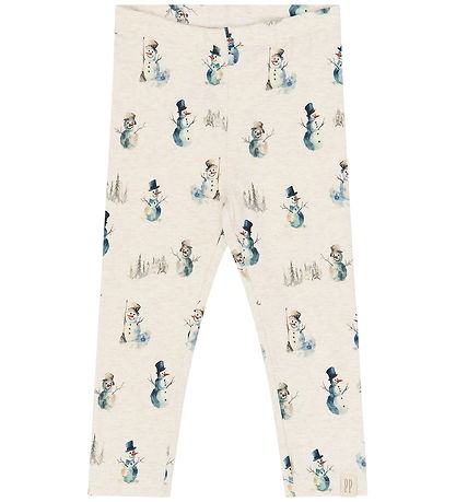 Petit Piao Leggings - PpBlizz - Eggnog Melange Snowman