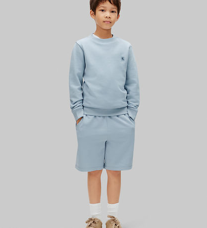 Calvin Klein Sweatshirt - Mini Badge - Blue Fog