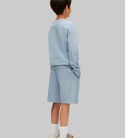 Calvin Klein Sweatshirt - Mini Badge - Blue Fog