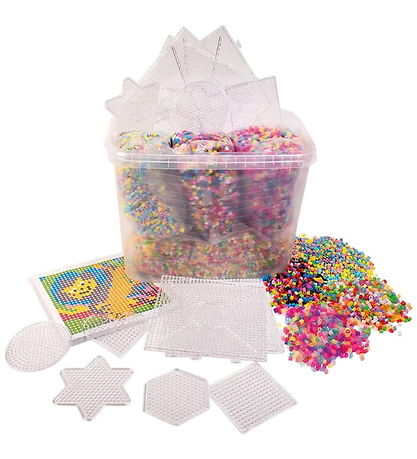 Playbox Perlesæt - Startsæt m. Mønstre, Plader og Perler