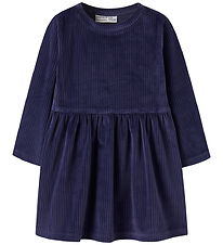 Name It Kjole - Fløjlsvelour - NmfVeloa - Evening Blue