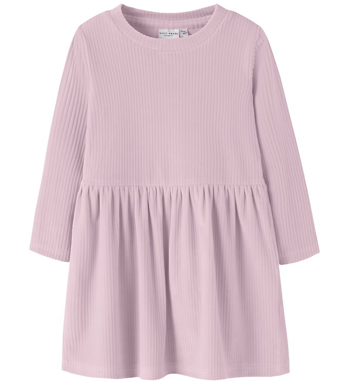 Name It Kjole - Fløjlsvelour - NmfVeloa - Mauve Shadows