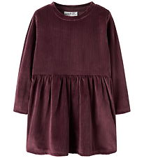 Name It Kjole - Fløjlsvelour - NmfVeloa - Catawba Grape